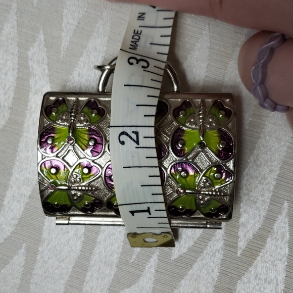 🌷🌷Judith Leiber Purse Box, Green Purple ButterflyNeiman Marcus🌷🌷 - Picture 6 of 10